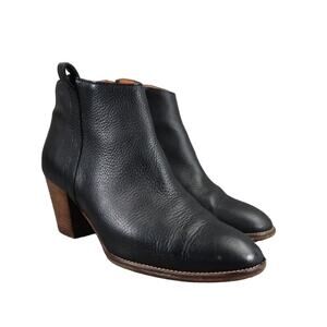Madewell Shoes Womens 7 Bootie Fashion Classic Billie Boot Leather Stacked Heel